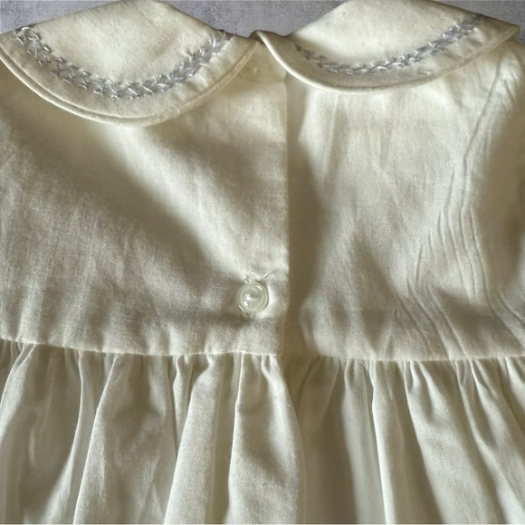 Strasburg Heirloom Dress White Smocked Lavender Embroidery Size 6M - NWT - Picture 6 of 10